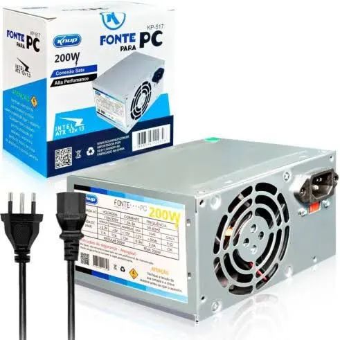 FONTE 200W KNUP COM CABO  - Foto 3
