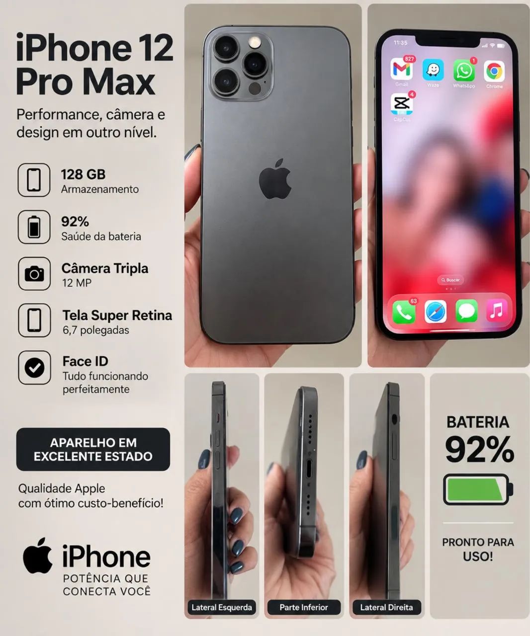 Celular IPhone 12Pro Max