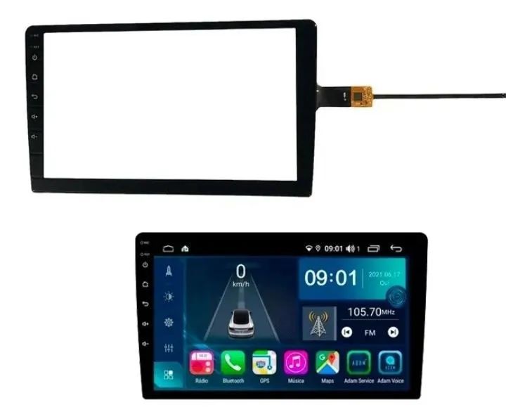 Tela multimídia 9 polegadas