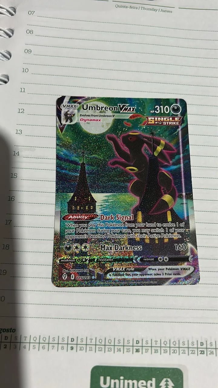 Carta Pokémon UMBREON VMAX