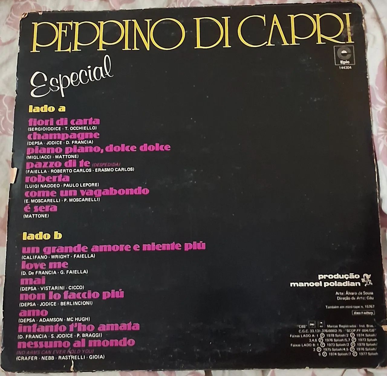 DISCO VINIL DUPLO - PEPPINO DI CAPRI - Foto 2
