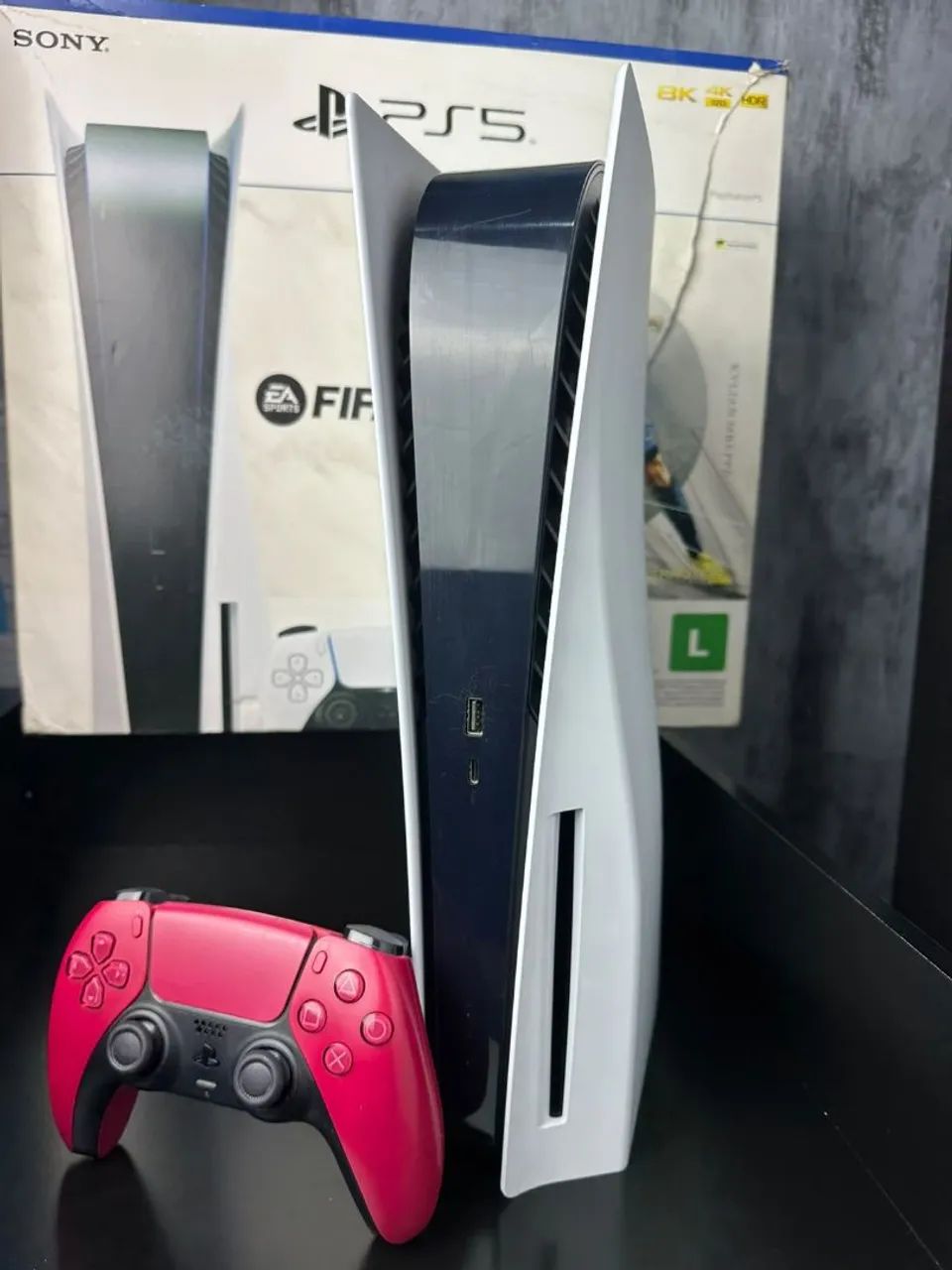 PS5 Fat com Leitor de Discos - Com Caixa e Nota fiscal
