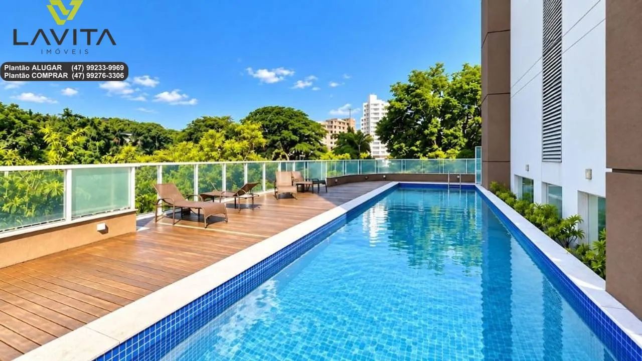 Loft semi mobiliado para ALUGUEL no Edifício Premier no Centro de Blumenau-SC