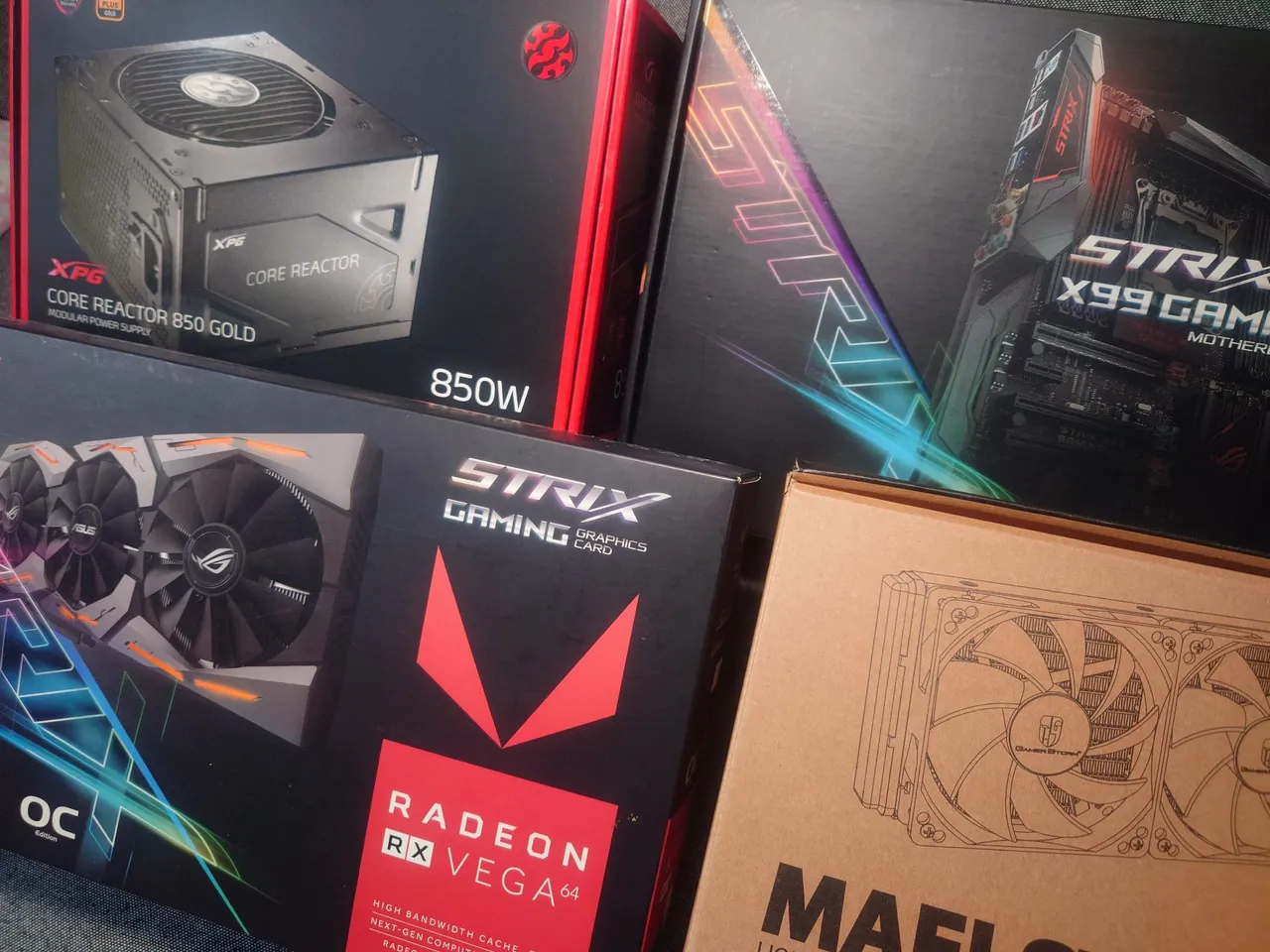 KIT ASUS ROG STRIX X99 GAMING + i7-6800K + AIR COOLER - Peças de
