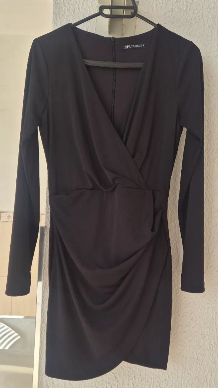 Vestido Zara preto manga longa P - Foto 3