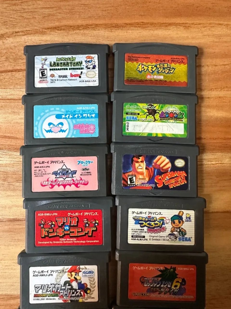 Lote 14 Jogos Game Boy Advance GBA Originais Mario Pokemon Rockman