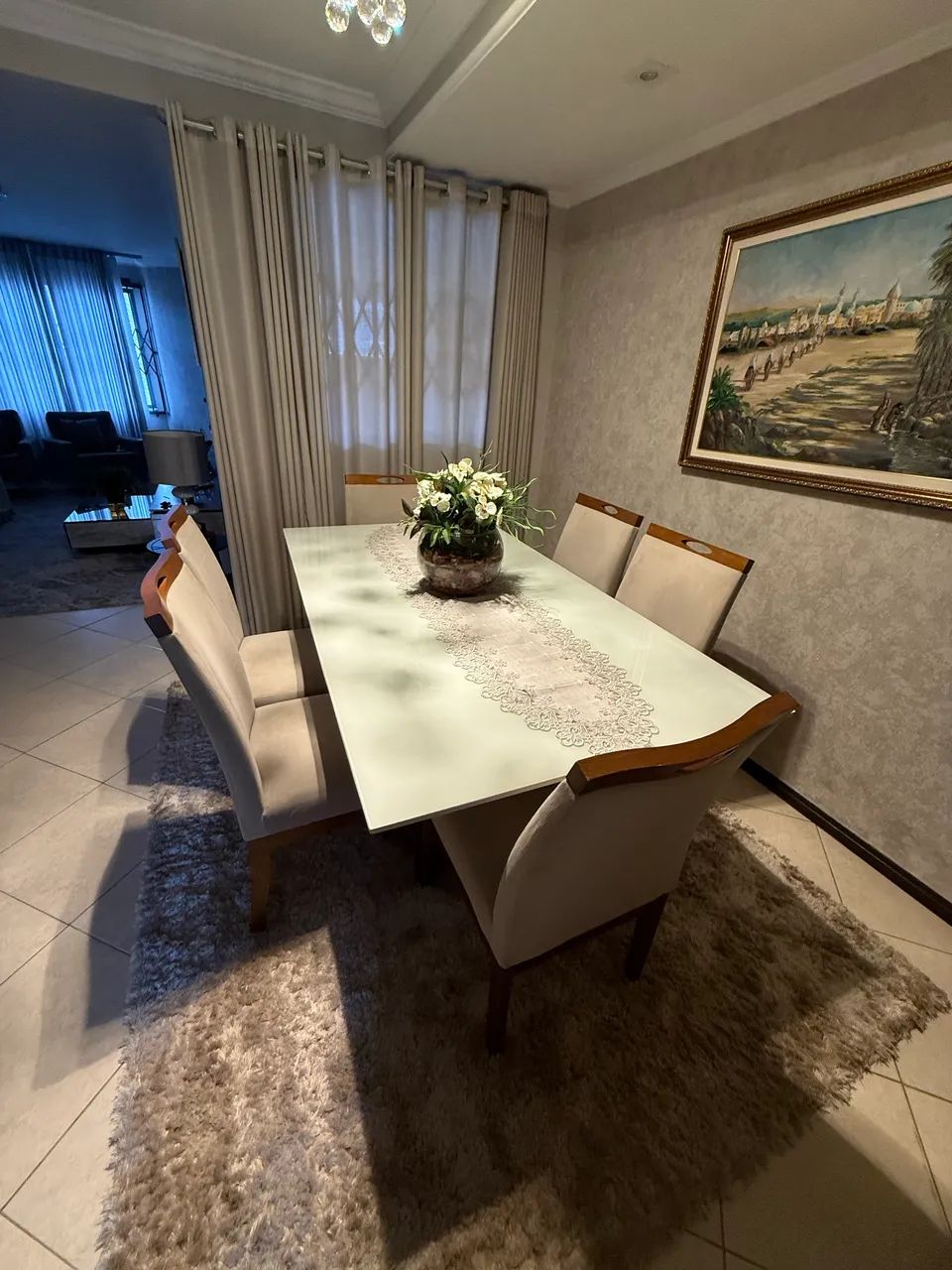 Mesa 6 lugares com cadeiras  - Foto 3