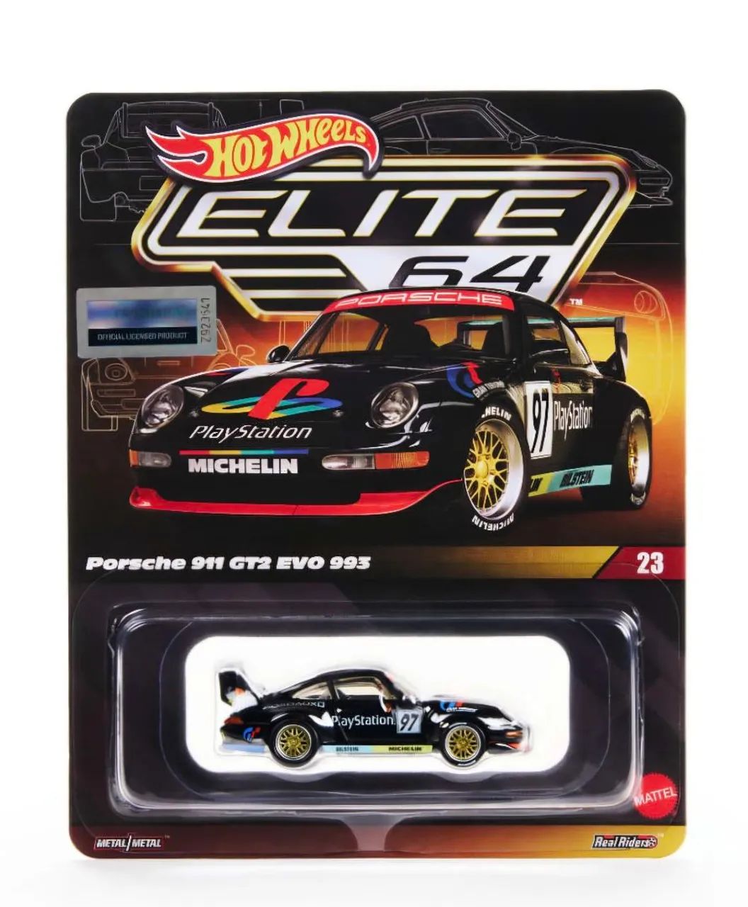 Hot Wheels RLC Elite 64 Porsche 911 GT2 EVO 993 PlayStation