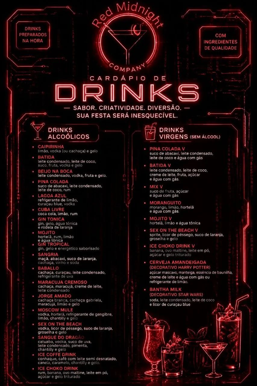 Open bar, Barman e Bartender - Rio de Janeiro 