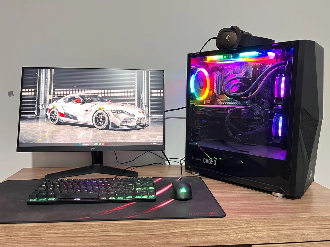 Pc gamer + monitor LG 24 polegadas