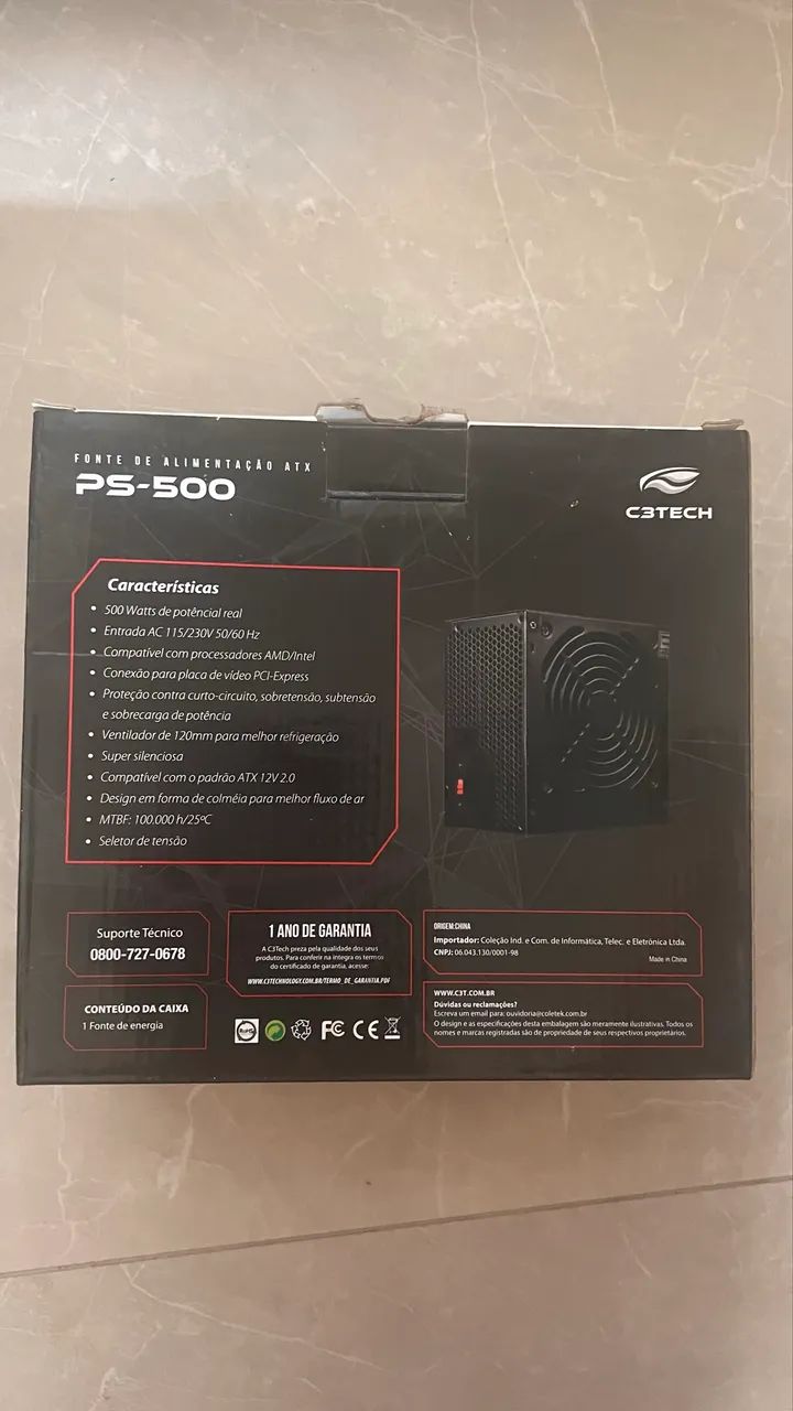 Fonte 500W nunca usada - Foto 2