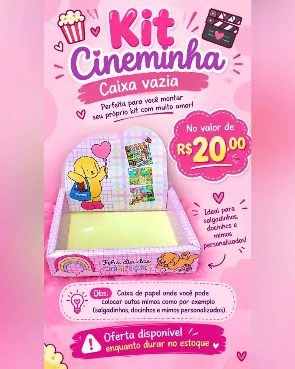 Dia das crianças kit cineminha  - Foto 3