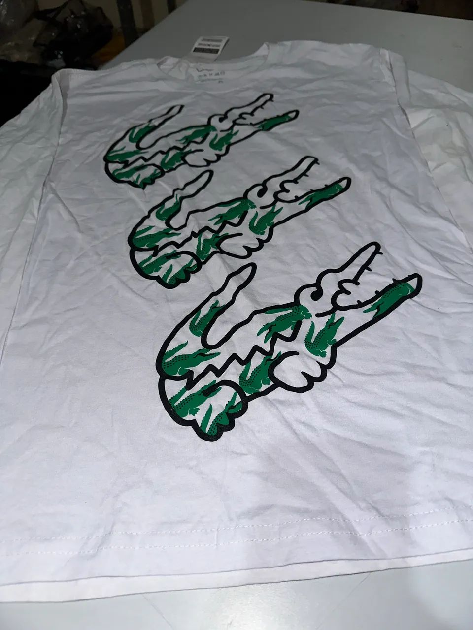 Camiseta Manga Longa Lacoste Branca - Foto 2