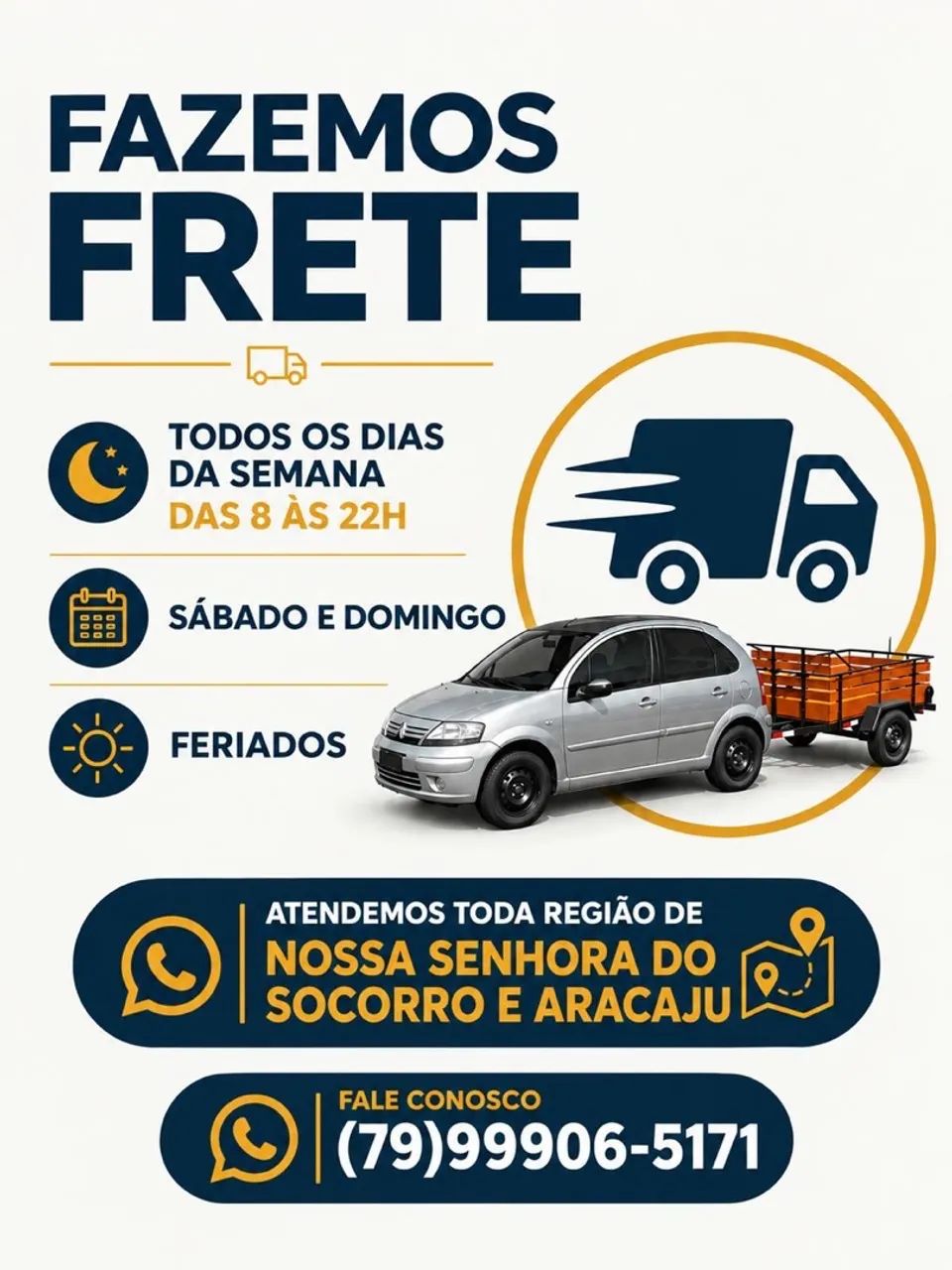 Fazemos frete