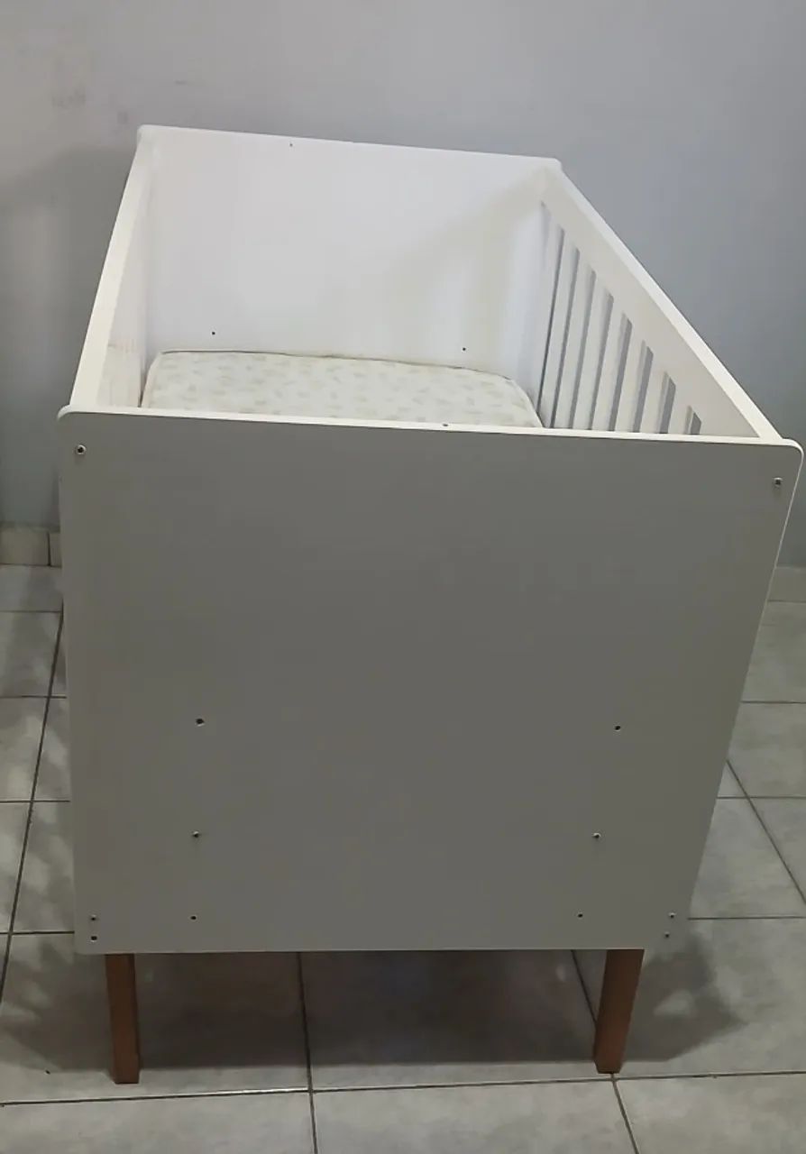 Berço Mini Cama Branco Ludmilla - Foto 3