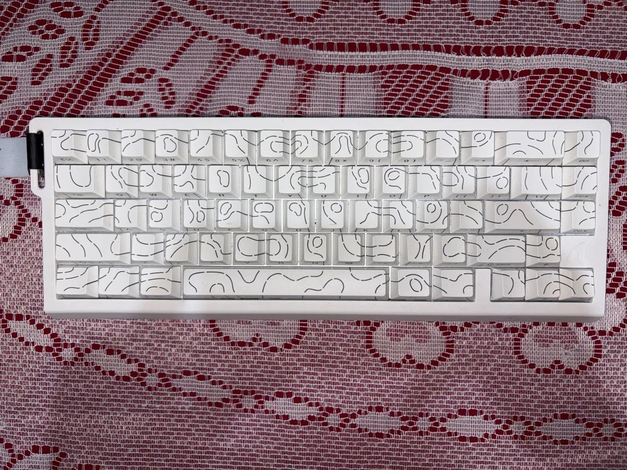 Teclado -60%- ATTACK SHARK- BRANCO-MAGNÉTICO-