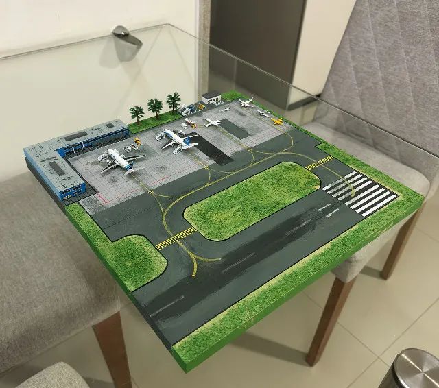 Maquete Diorama de Aeroporto Regional - Escala 1:400