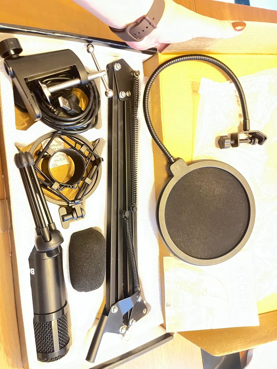 Microfone Condensador BMB800 USB + Kit Completo | Ótimo Estado - Foto 3