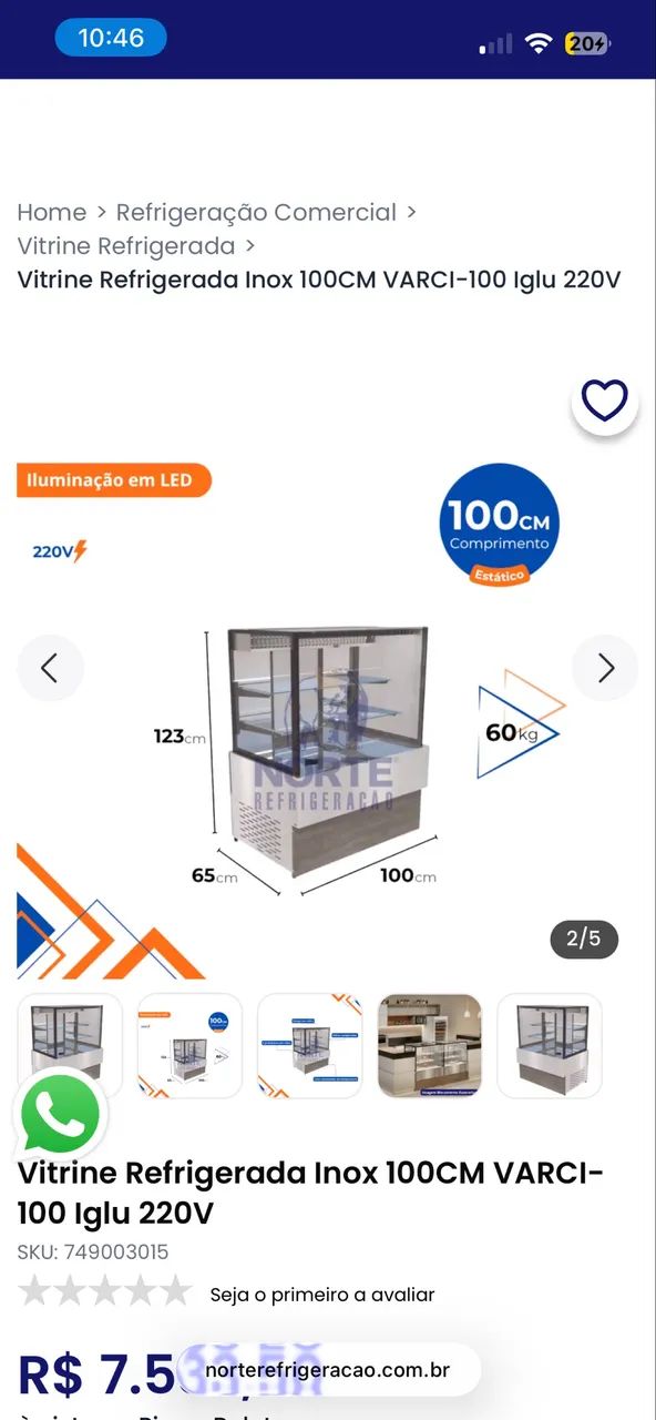 Vitrine Fria Doces - Foto 2