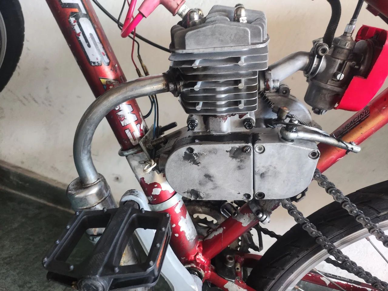 Bicicleta com motor 80cc, Aro 26. - Foto 3
