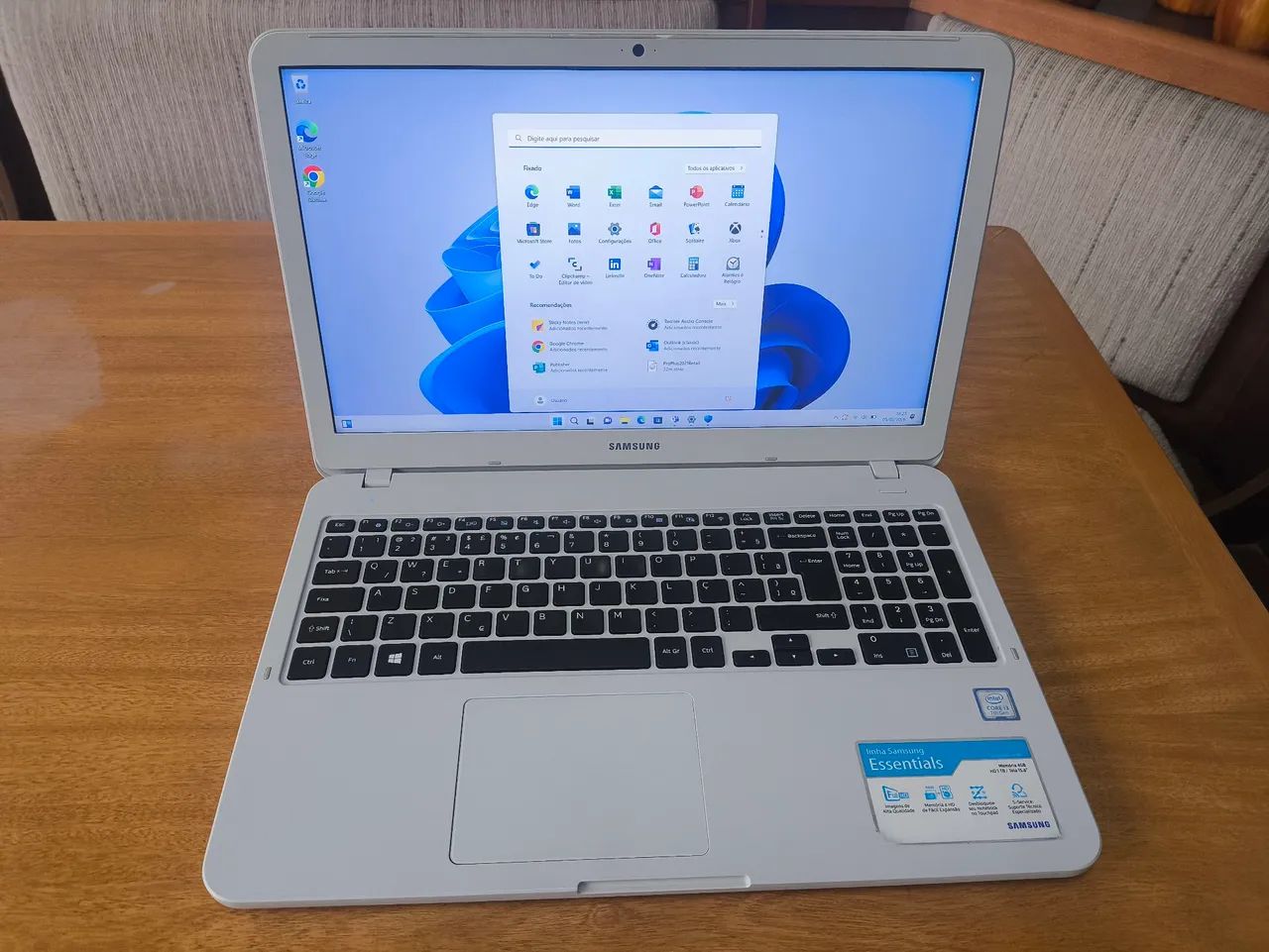 Notebook Samsung i3 (7th), SSD de 120 GB, Windows 11, tela de 15.6 polegadas - Foto 2