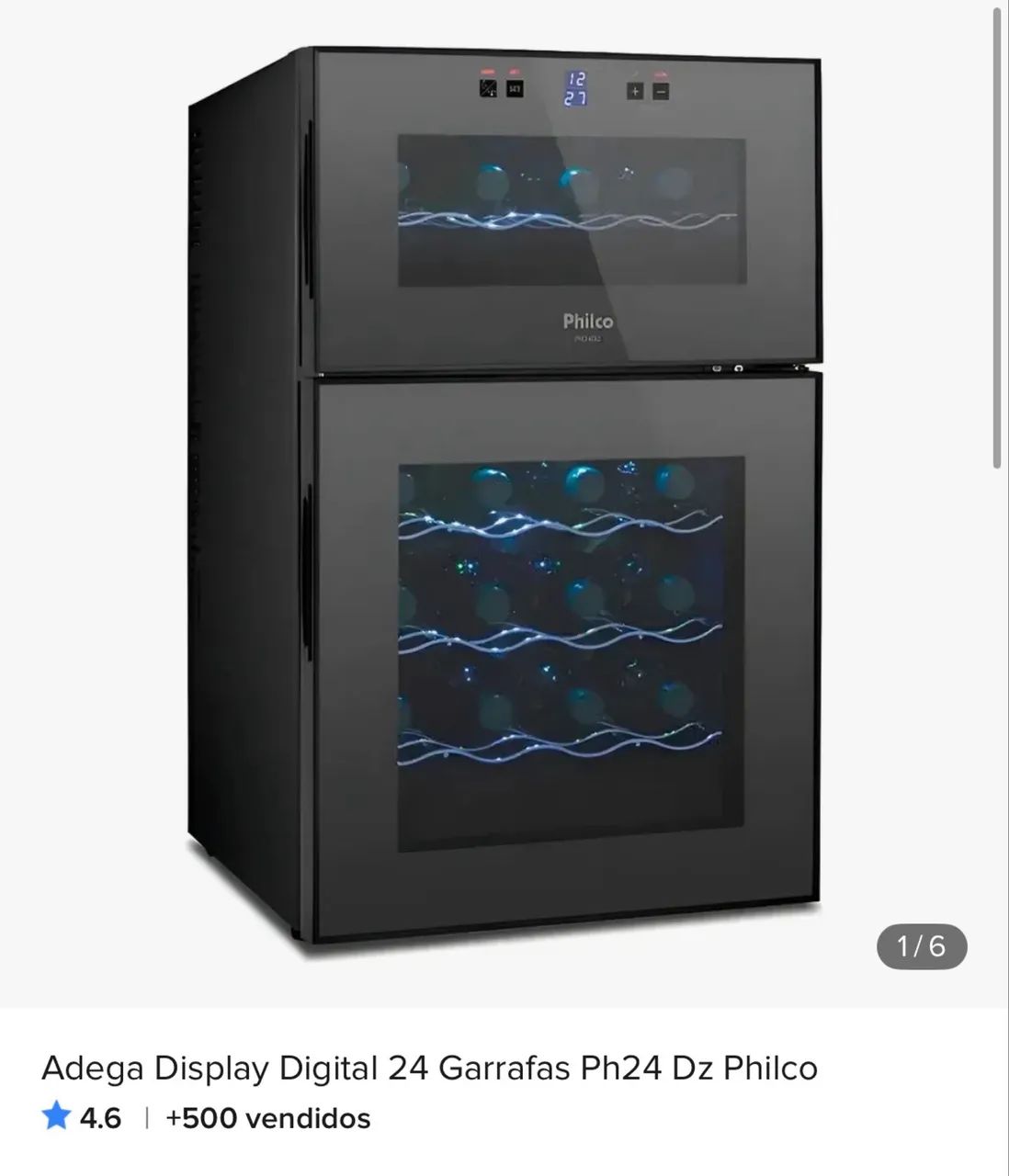 Adega VINHO Philco 24 garrafas PH24  - revisado na assistência  - Foto 6