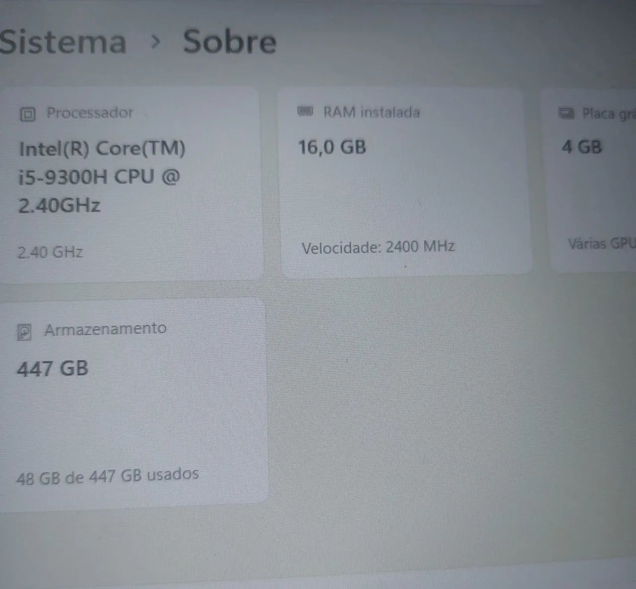 NOTEBOOK  ACER i5  NITRO 5  - Foto 4