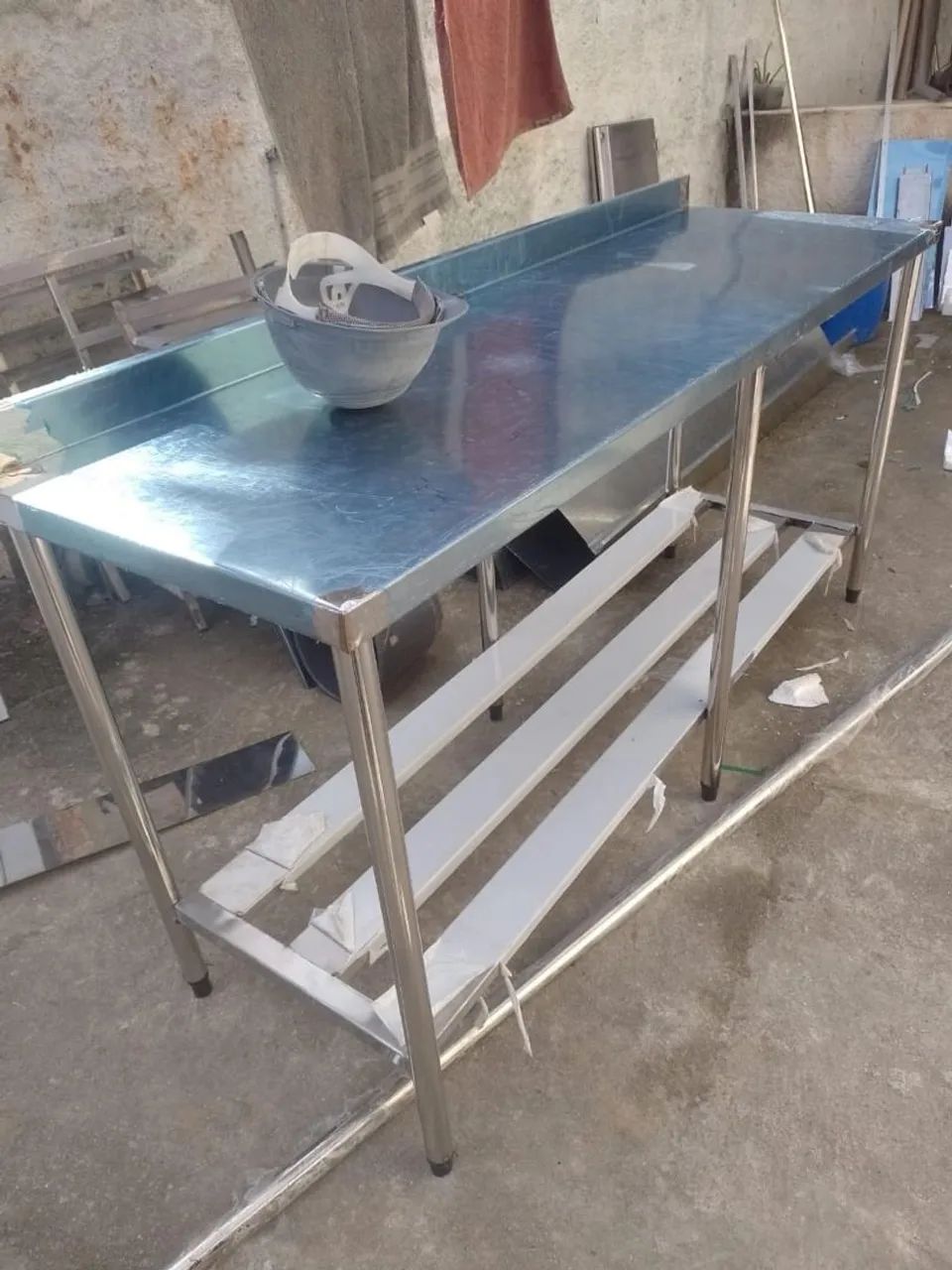 Bancada de inox 