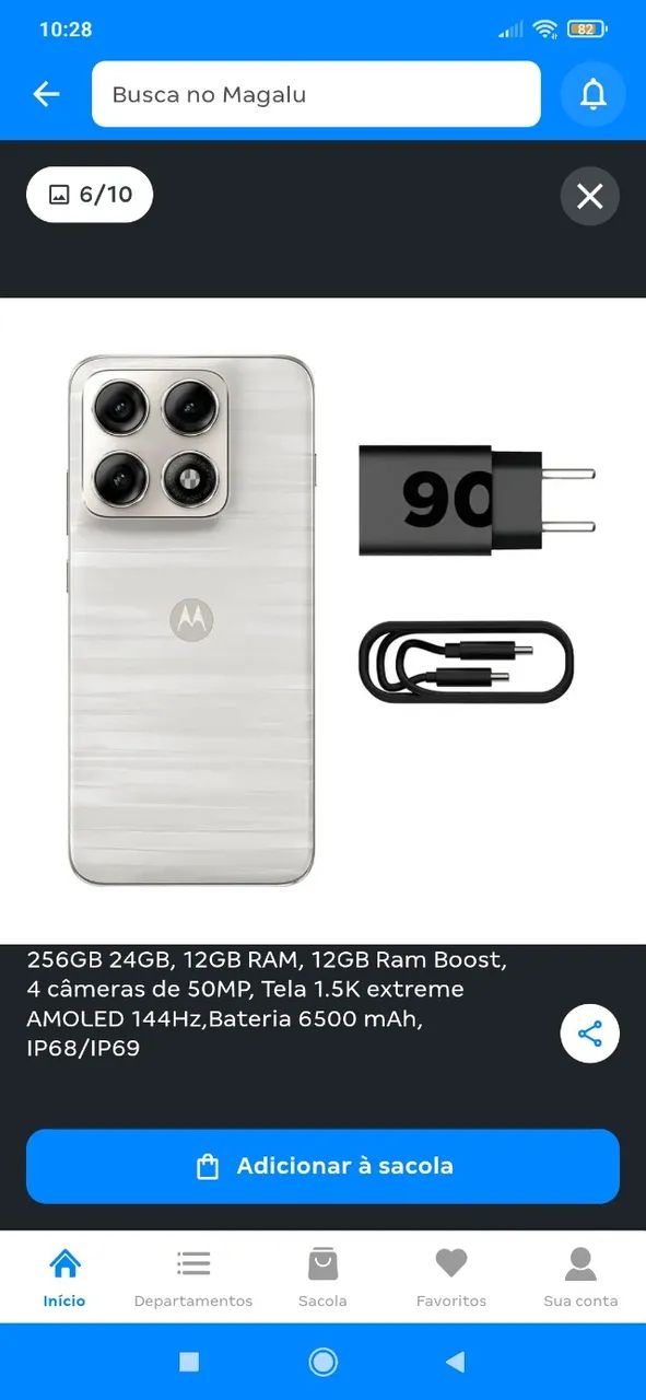 Motorola Edge 70 pro novinho com nota 
