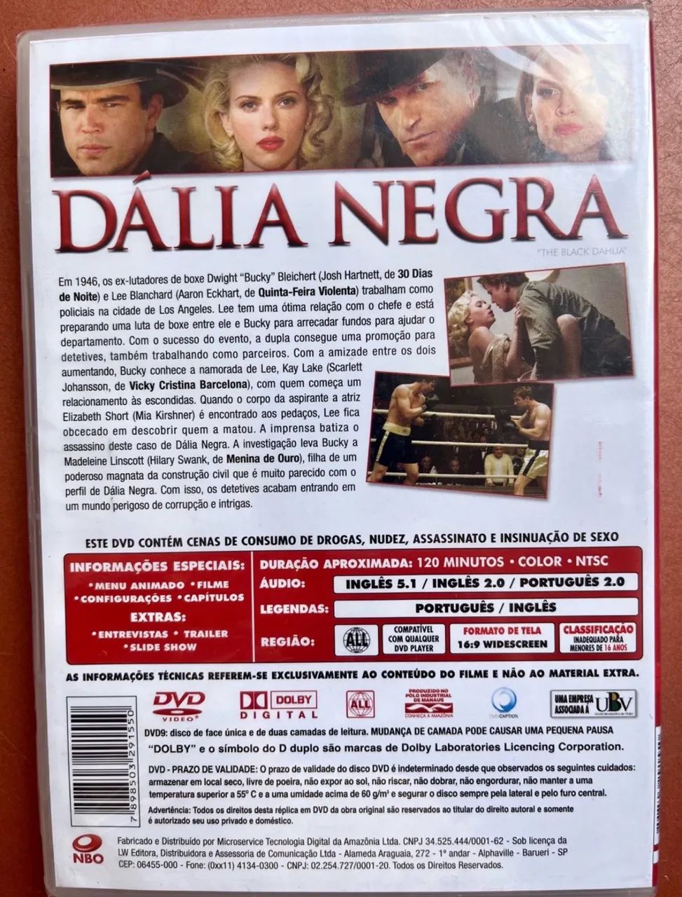 DVD Dália Negra lacrado  - Foto 2