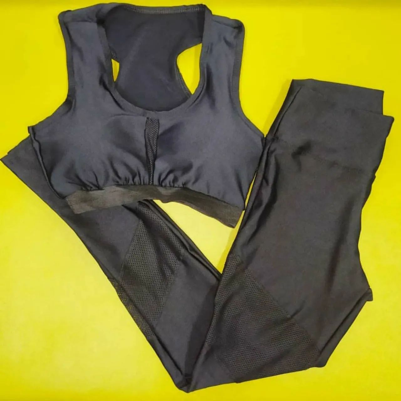 Top e calça legging cintura alta tamanho M 