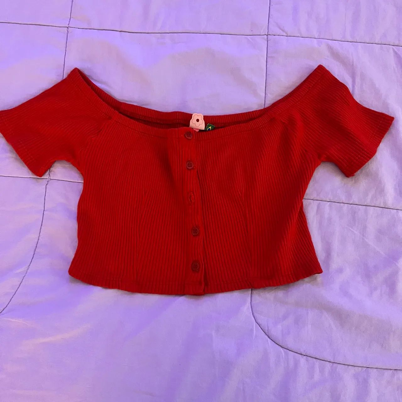 Top vermelho Farm 