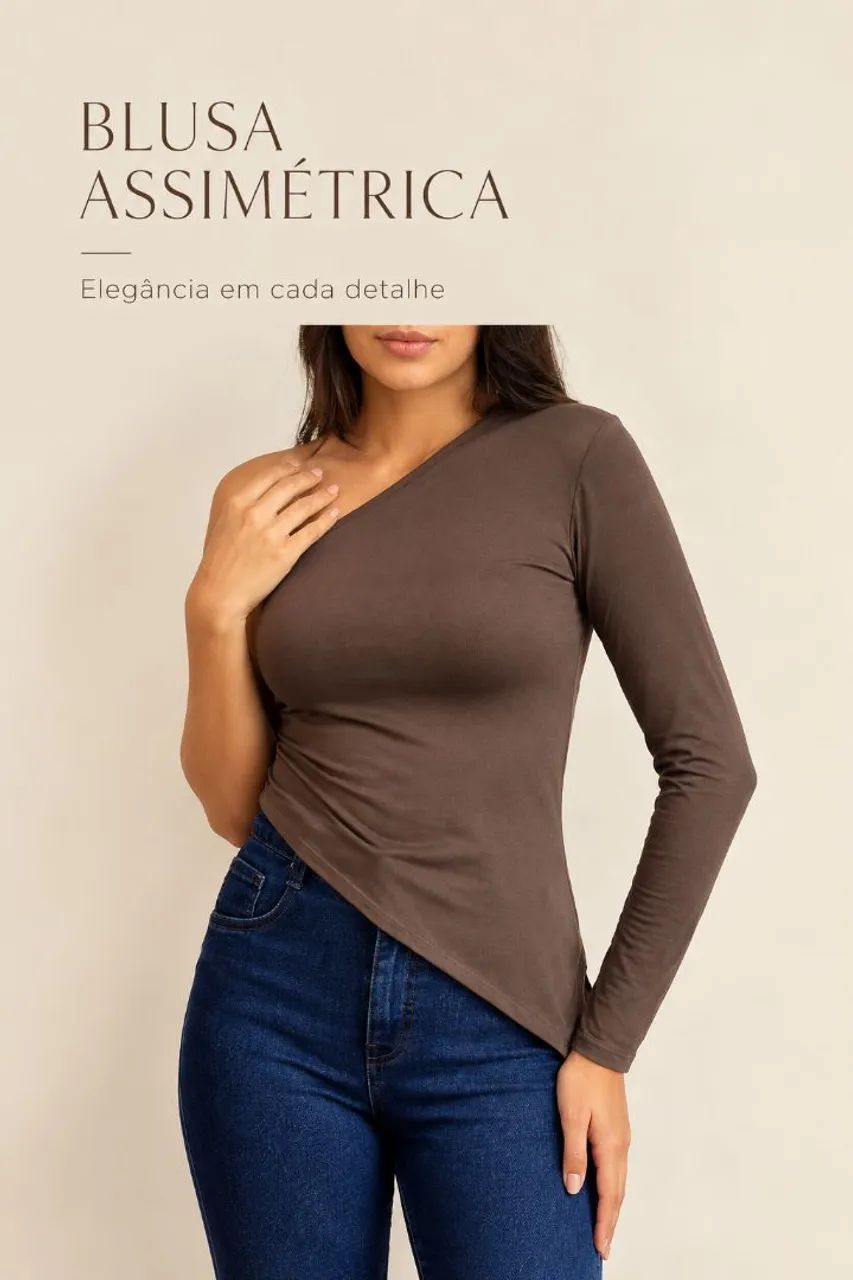 Blusa assimétrica 