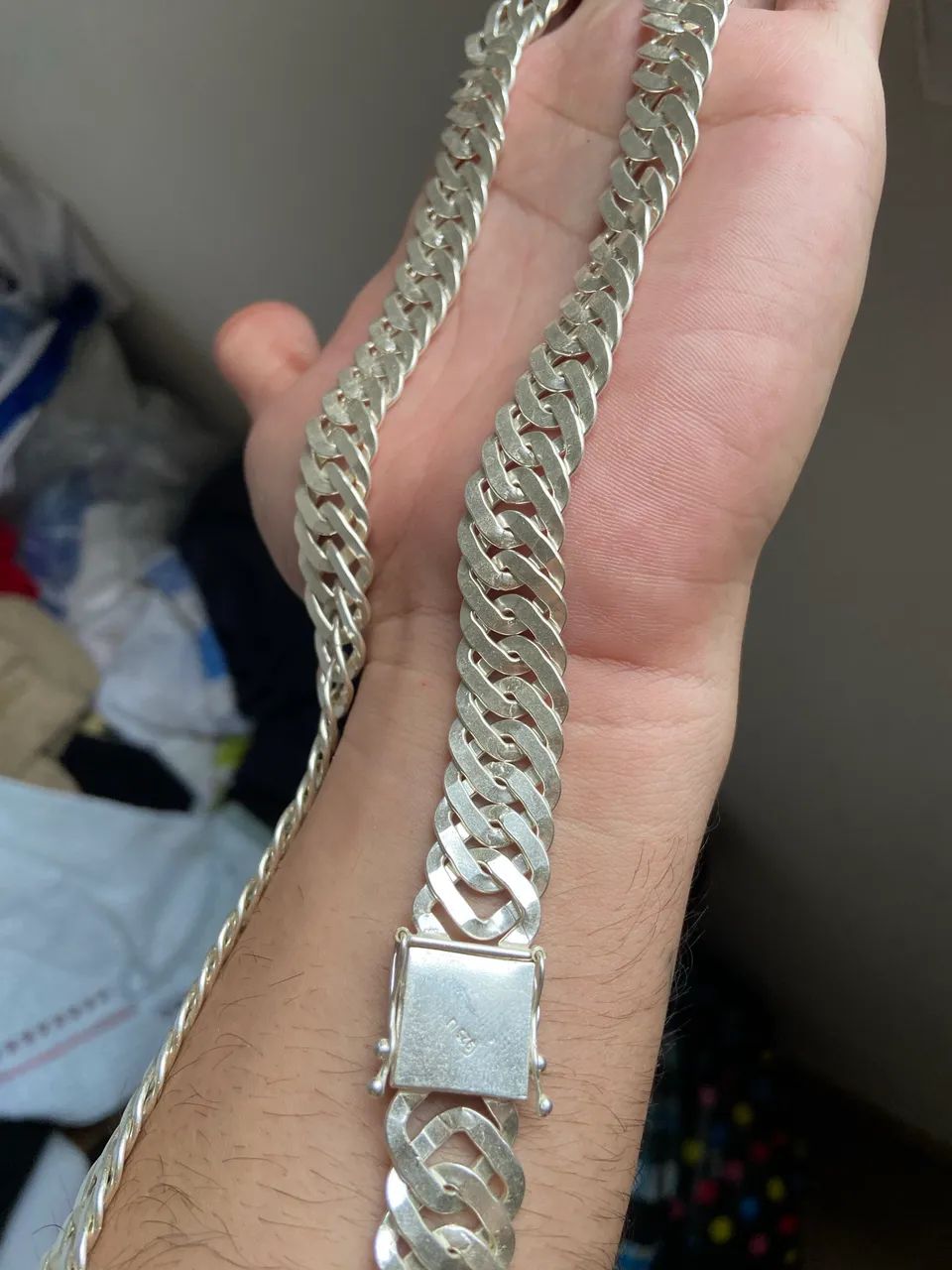 VENDO CORRENTE PRATA ELO DUPLO 925!! - Foto 2