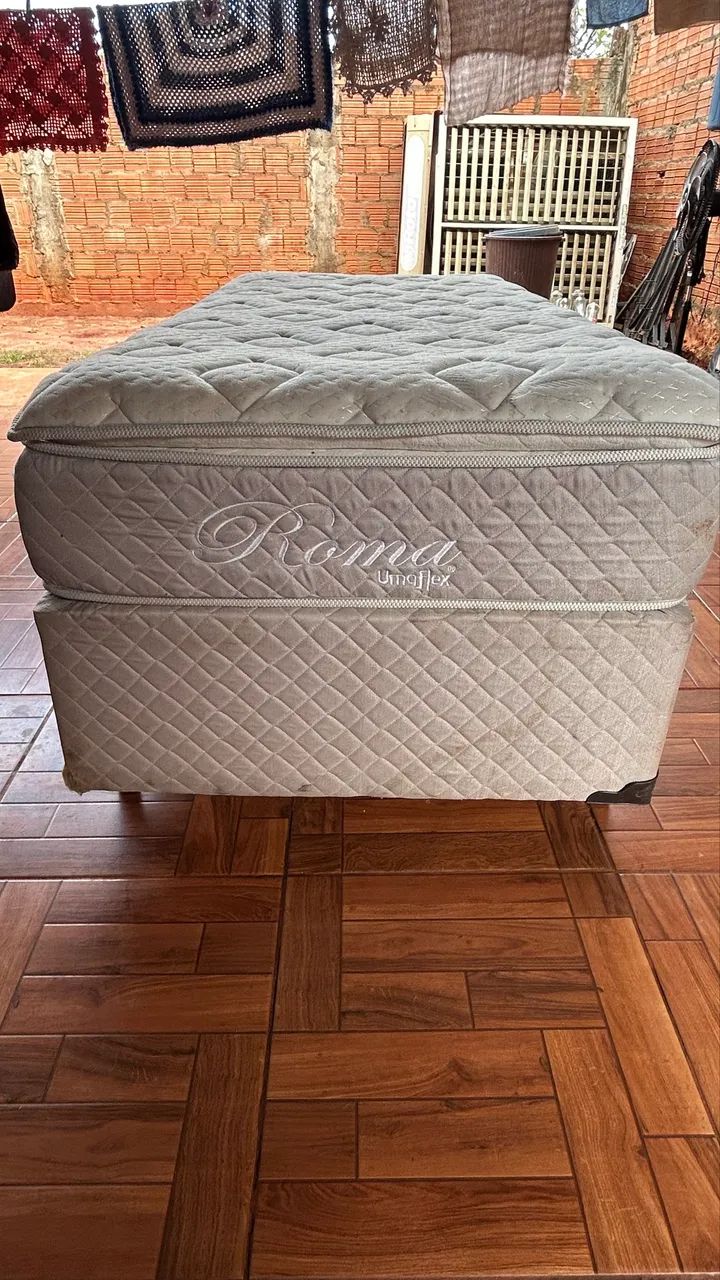 Cama Box Solteiro Umaflex modelo Roma com molas ensacadas - Foto 3