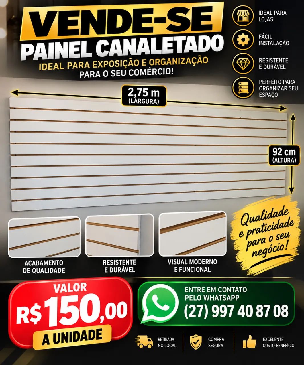 Painel canelado  - Foto 2
