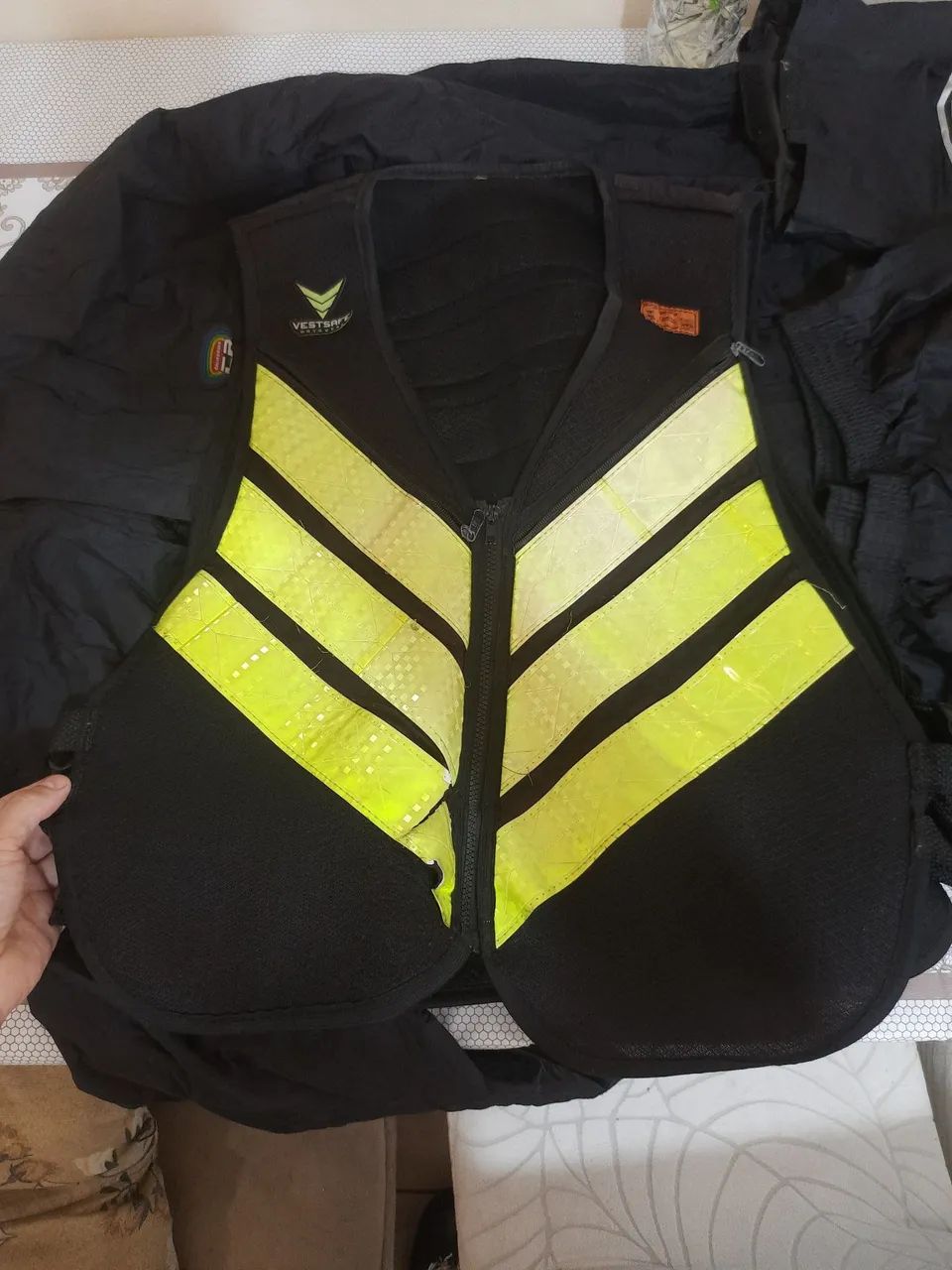 Capa de chuva bota e colete  - Foto 3