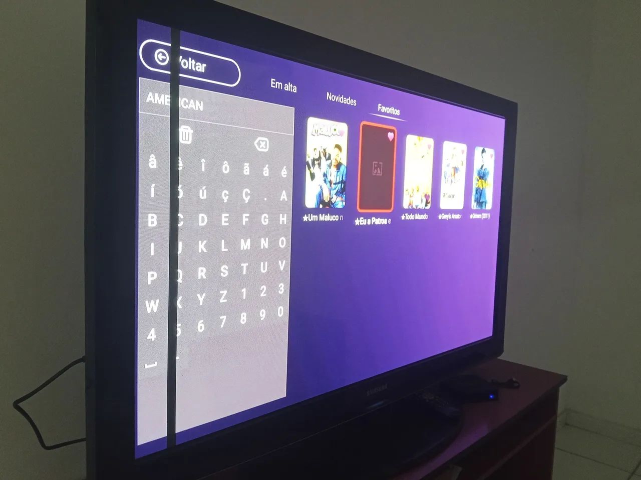 Tv Samsung, não é smart