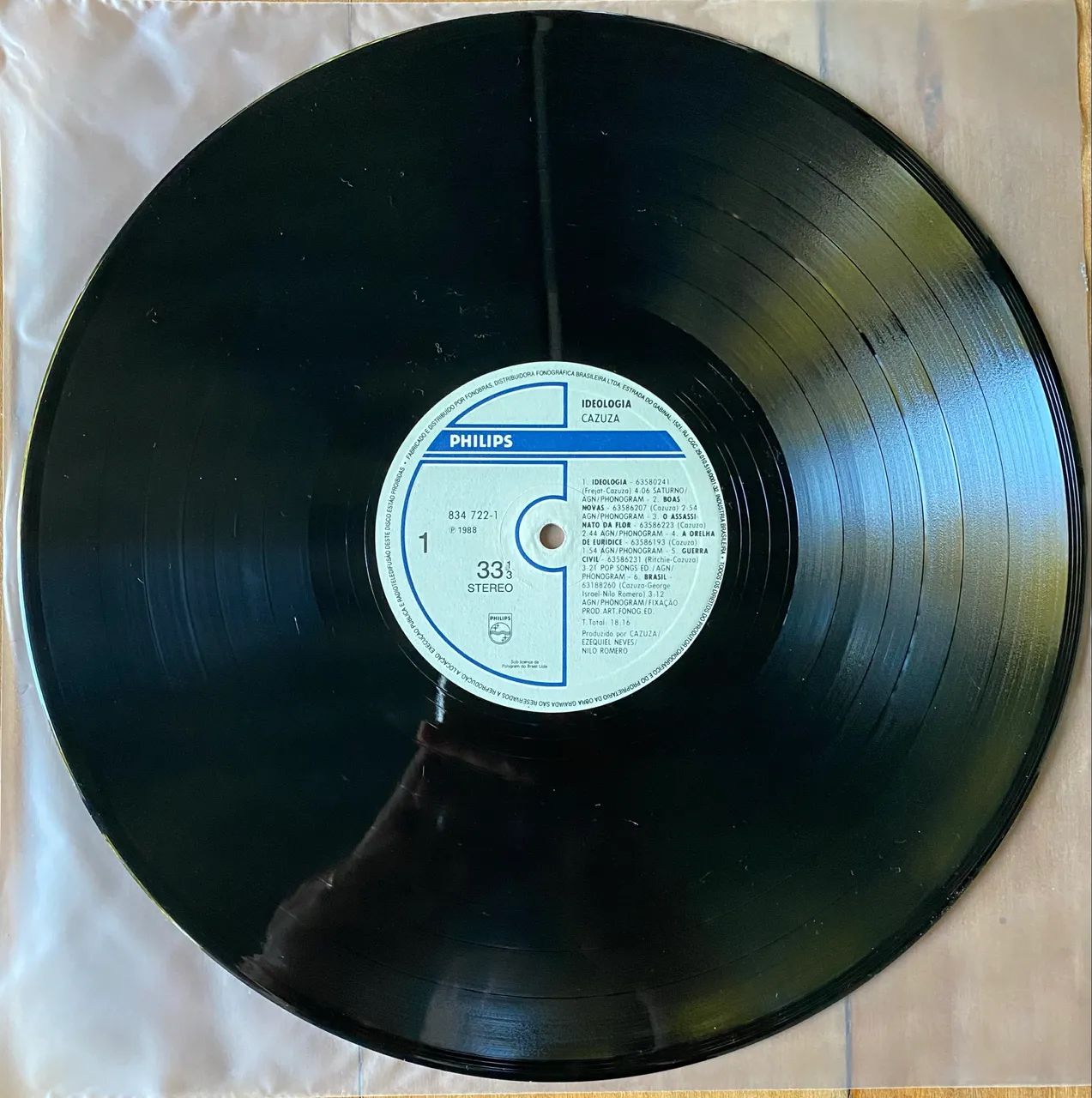 Disco de vinil (LP) Cazuza - Ideologia - IMPECÁVEL  - Foto 5