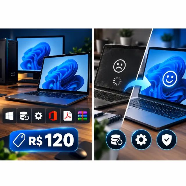 ? FORMATAÇÃO DE COMPUTADORES E NOTEBOOKS - Foto 2