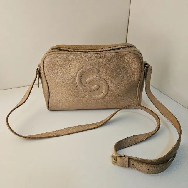 Bolsa Transversal Couro Modelo Retangular Feminina Artesanal