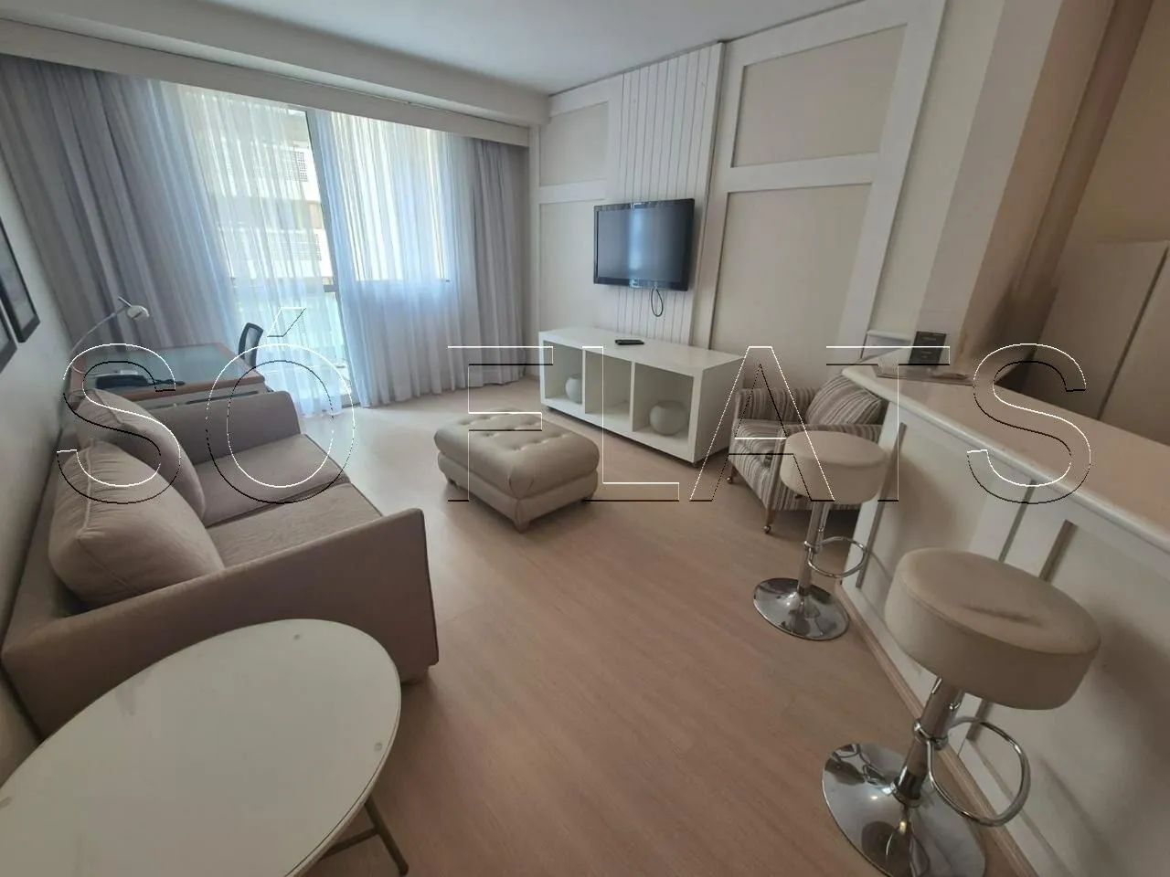 Flat à venda em Alphaville 56m² mobiliado no Sequoia com varanda e 1 vaga - Foto 2