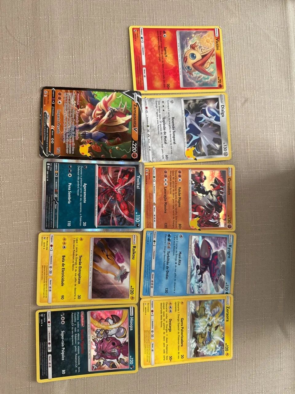 Cartas colecionáveis 