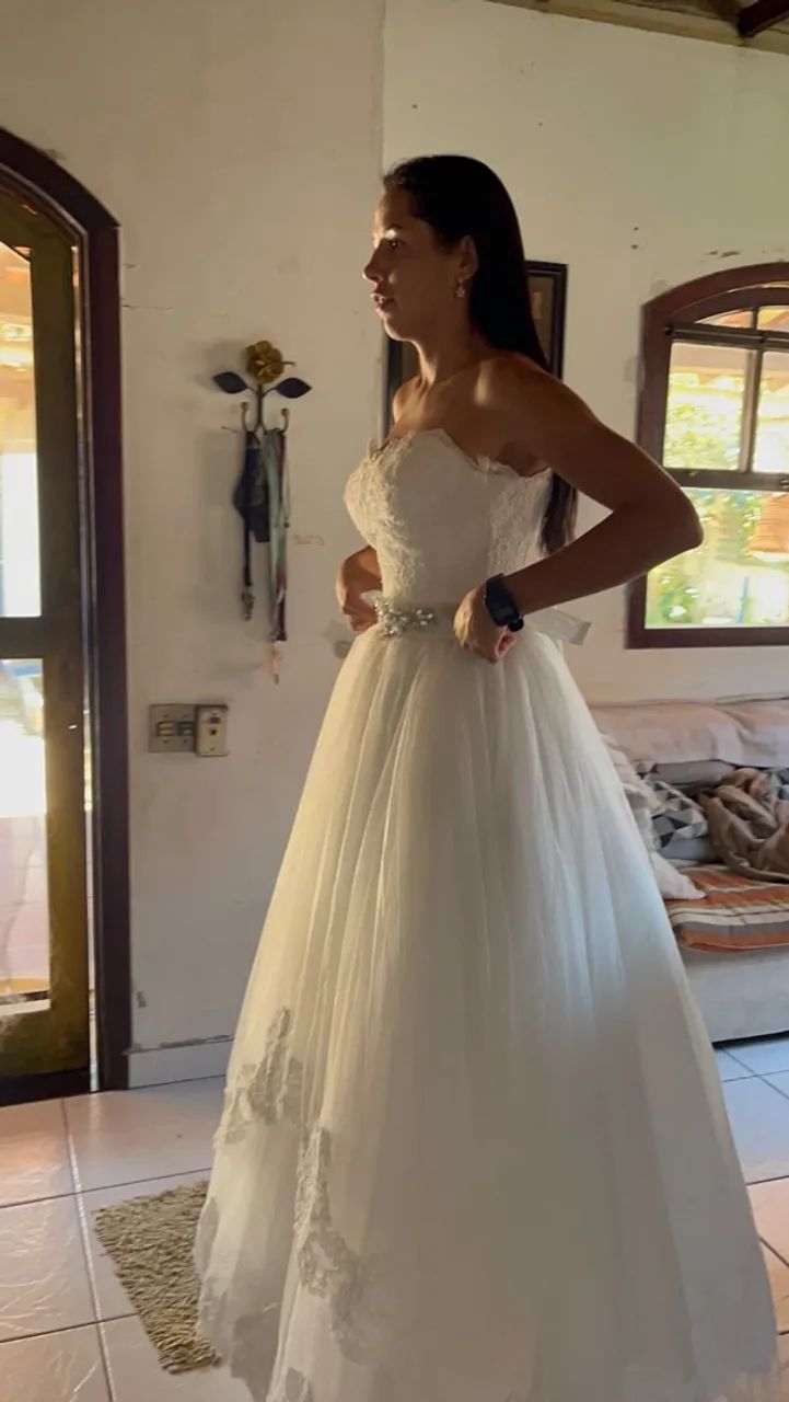 VENDO VESTIDO NOIVA  - Foto 2