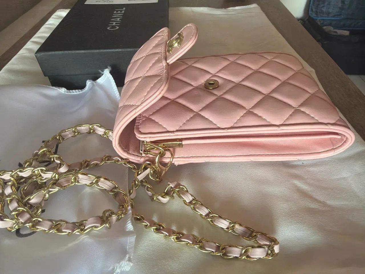 Bolsa Chanel Rosa  - Foto 5