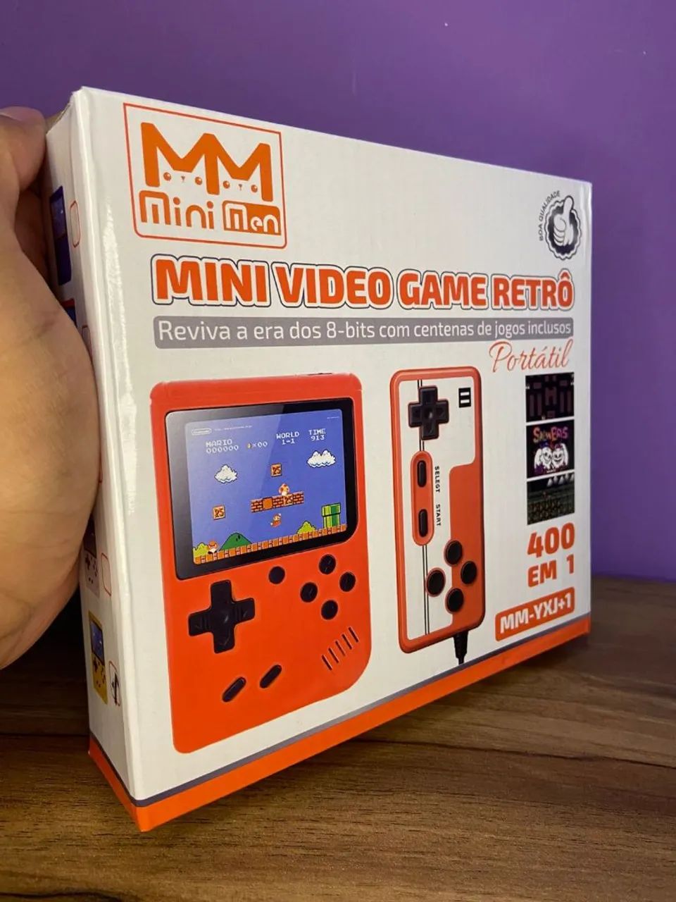 Mini Vídeo Game Retrô 400 Jogos com Controle MM-YXJ+1 Minimen