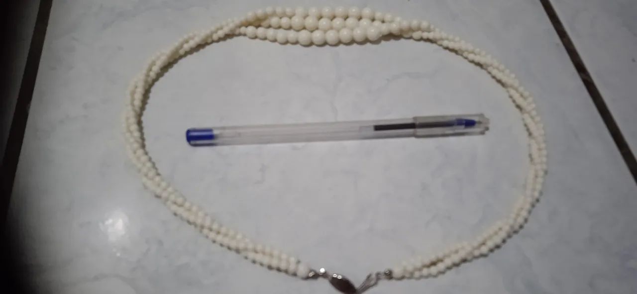 Colar de cor branca - Foto 4