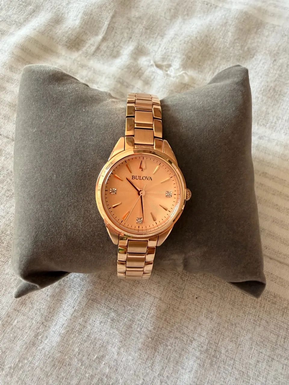 Relógio Bulova Classic Sutton Feminino Rose Gold - 97P151 - Foto 3