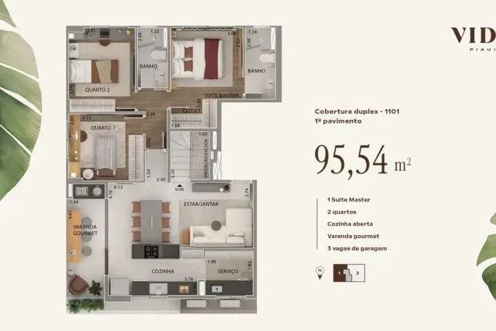 PLANTA 95m²