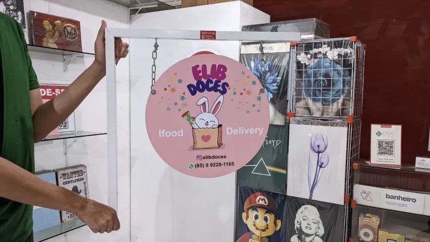 Placa para loja de doces / confeitarias
